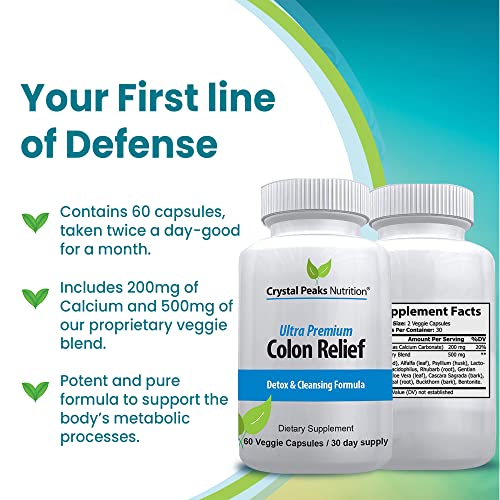 CRYSTAL PEAKS NUTRITION Natural Colon Cleanser Capsules for Constipation Relief CRYSTAL PEAKS NUTRITIONAu supplements