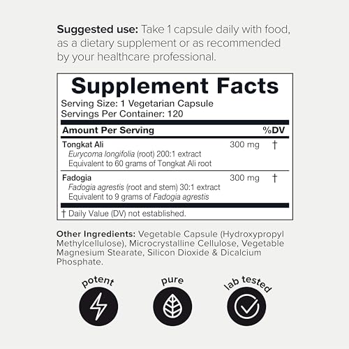 Ultra Concentrated 69,000mg Tongkat Ali Fadogia Agrestis Blend – 200:1 Tongkat Ali + 30:1 ToniiqUS supplements