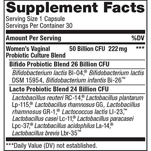 Renew Life Women's Probiotic Capsules, 50 Billion CFU Guaranteed, Supports pH Balance Renew LifeUS supplements