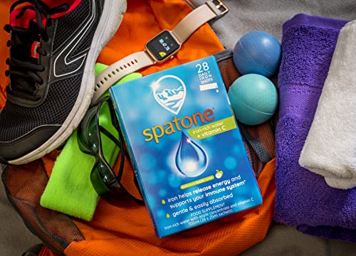 Spatone Natural Liquid Iron Supplement, Apple Flavour With Vitamin C (28 Sachets) SpatoneUS supplements