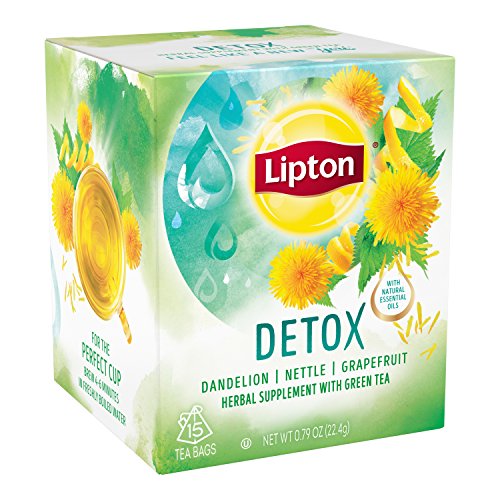 Lipton Green Tea Bags, Herbal Supplement for Detox, 15 Count (Pack of 4) LiptonAu supplements