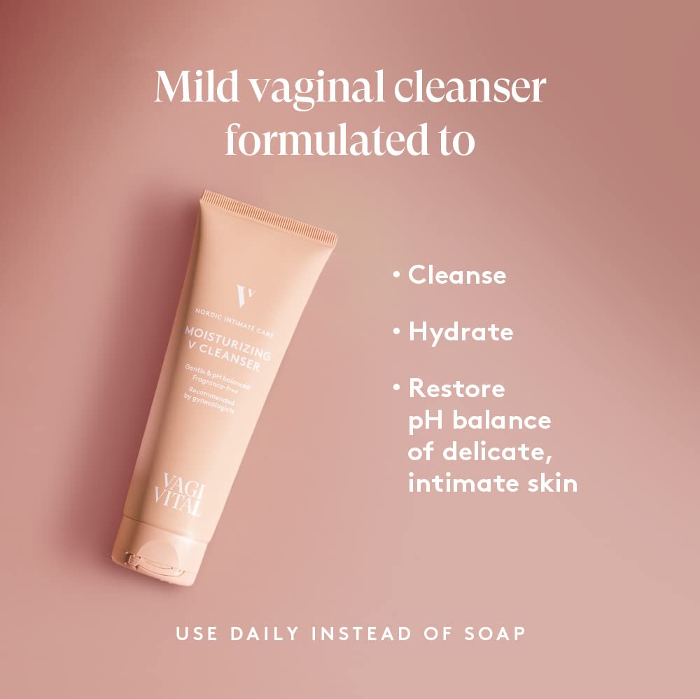 VagiVital V-Cleanser Moisturizing Daily Feminine Wash for Intimate Area, Soap-Free, Fragrance Free VagiVitalAu supplements