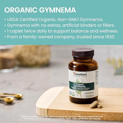 Himalaya Organic Gymnema Herbal Supplement for Weight Management, USDA Certified HimalayaUS supplements