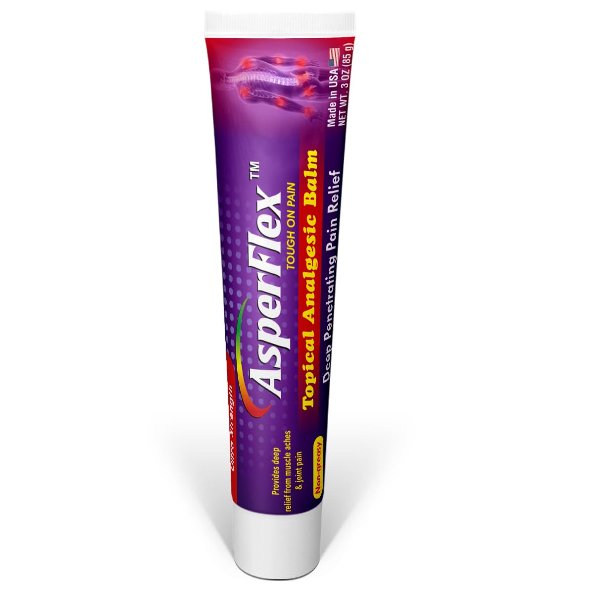 ASPERFLEX Ultra Strength Topical Analgesic Pain Relief Cream for Arthritis, Muscle, and Joint Pains -3 oz by Akronpharma. ASPERFLEXAu supplements