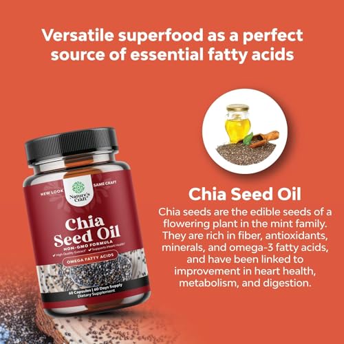 Potent Chia Seed Extract Pills for Men and Women Natural Supplement for Weight Loss Natures CraftAu supplements