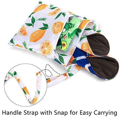 Teamoy 10pcs Cloth Panty Liners, Reusable Sanitary Pads with Wet Bag, Washable Cloth Menstrual Pads TeamoyAu supplements