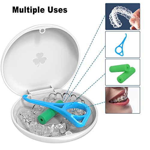 BVN 2 Pcs Retainer Case, Slim Braces Case, Denture Case, Mouth Guard Case, Teeth Aligner Case BVNUS supplements