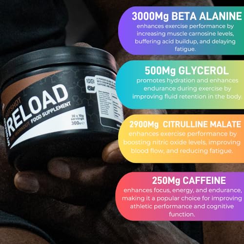 MYOBAND Hotshot Reload Pre-Workout Protein Powder Food Supplement 300g - Cola Kube MYOBANDAu supplements