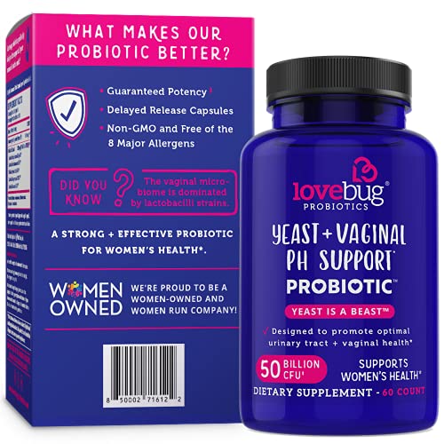 Lovebug Yeast + Vaginal pH Support | Clinically Studied Ingredients for Yeast & UTIs lovebug PROBIOTICSAu supplements