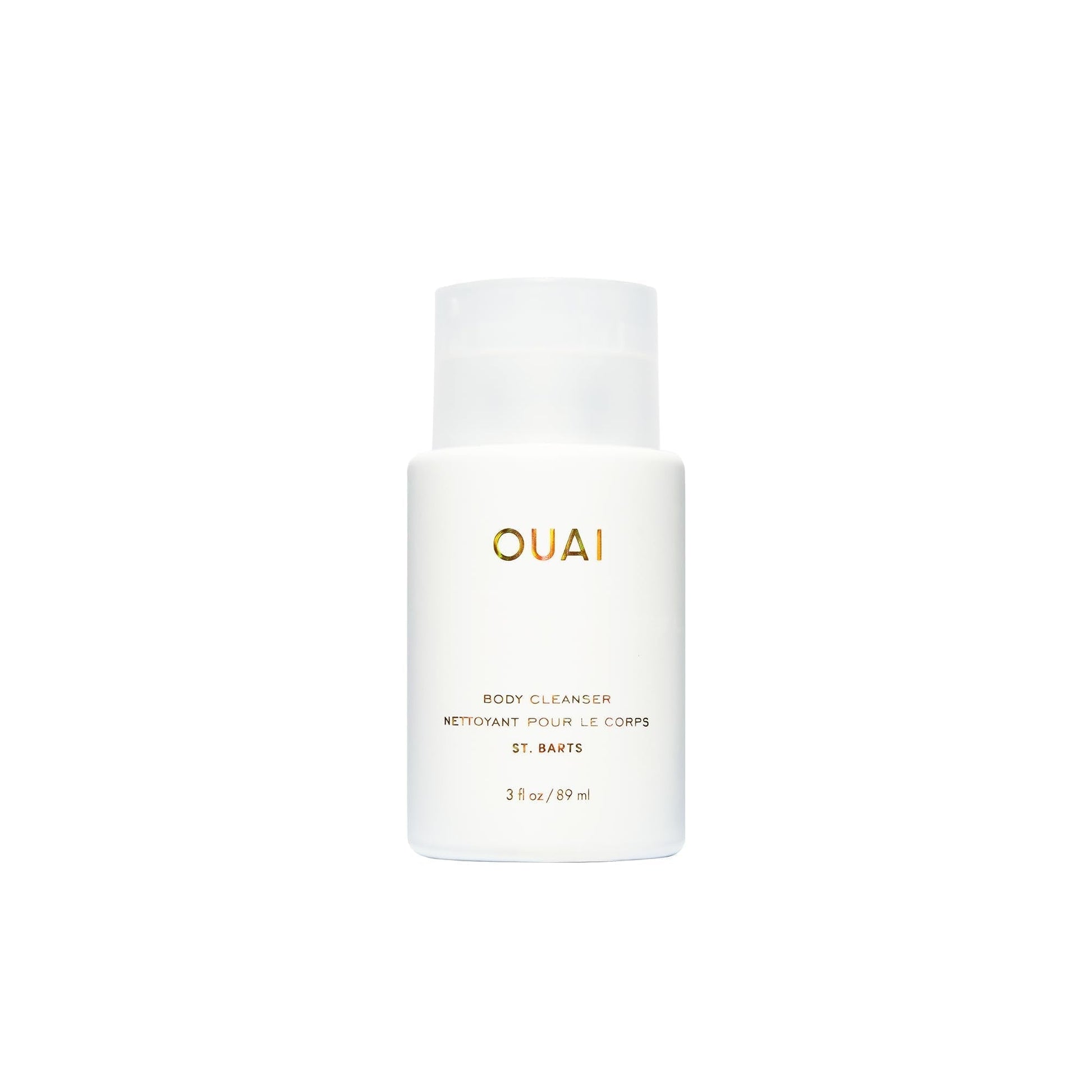 OUAI Body Cleanser, St. Barts Travel Size - Foaming Body Wash with Jojoba Oil & Rosehip Oil to Hydrate, Balance & Soften Skin - Paraben, Phthalate & Sulfate Free Skin Care Products (3 fl oz) OUAIAu supplements