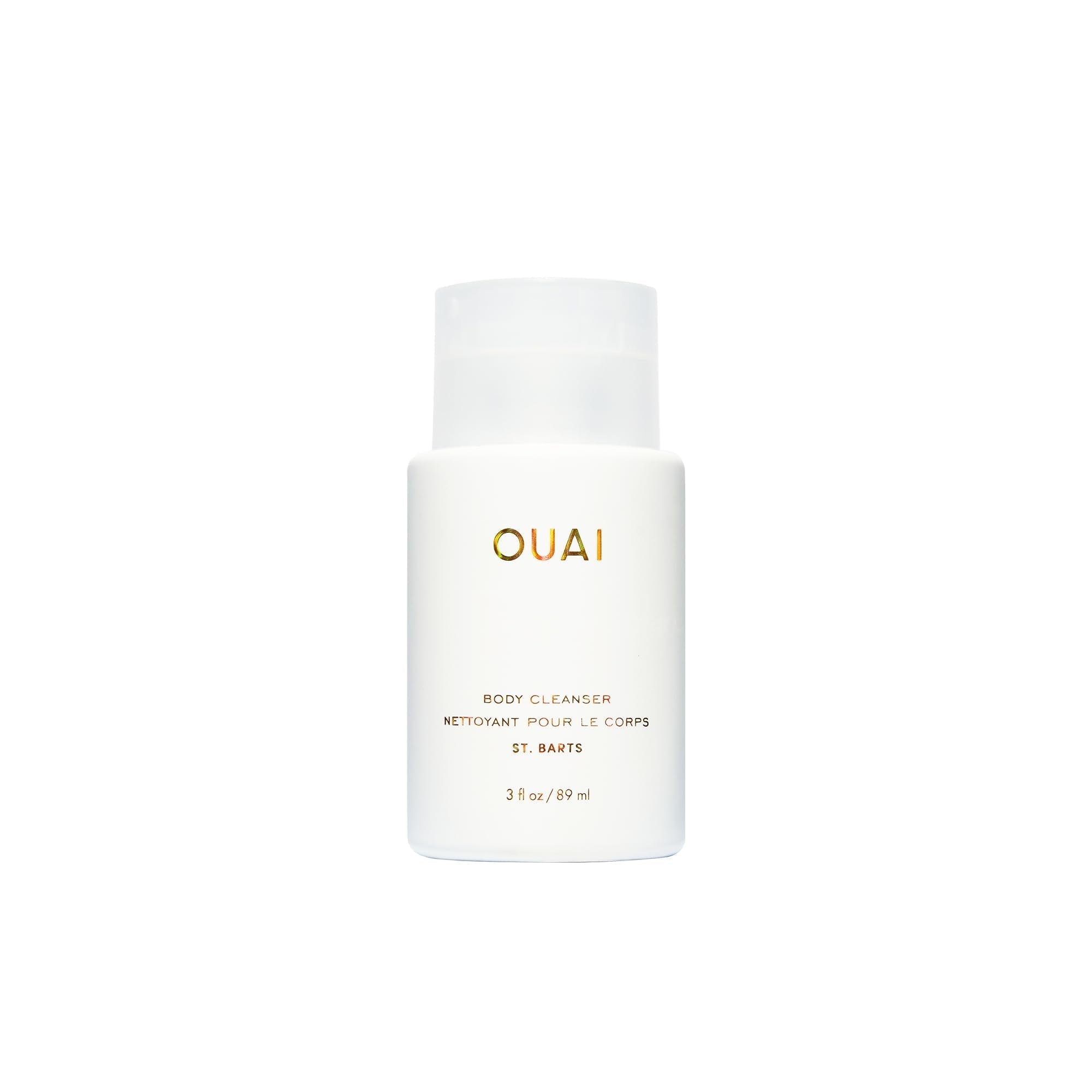 OUAI Body Cleanser, St. Barts Travel Size - Foaming Body Wash with Jojoba Oil & Rosehip Oil to Hydrate, Balance & Soften Skin - Paraben, Phthalate & Sulfate Free Skin Care Products (3 fl oz) OUAIAu supplements