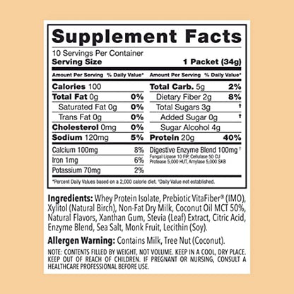 Clean Simple Eats Coconut Cream Whey Protein Powder, Natural Sweetened and Cold Clean Simple EatsUS supplements