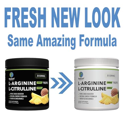 BlueEarth Company L-Arginine 5000mg + L-Citrulline Complex Powder Supplement Drink BlueEarth CompanyAu supplements
