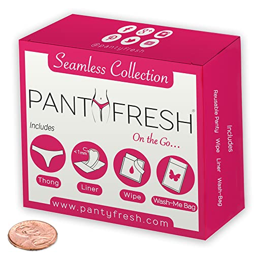 to-Go Panty Kit Includes 4 Items Seamless Thong Underwear Fresh Wipe Pantyliner & Washbag Travel Panty FreshAu supplements