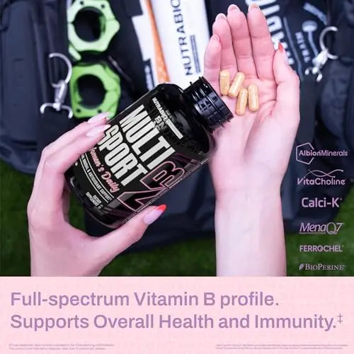 NutraBio Multisport for Women - Womens MultiVitamin - 33 Vitamins, Minerals, Micronutrients - Rich in Antioxidants NutraBioAu supplements