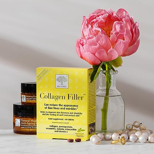 New Nordic Skin Care Collagen Filler 60 Tablets - Reduce The Formation of Wrinkles with Marine Collagen New Nordic LtdAu supplements