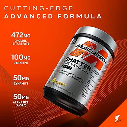 Pre Workout for Men & Women | MuscleTech Shatter Elite Pre-Workout | Preworkout MuscleTechUS supplements