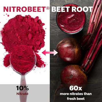 UpNourish Beet Root Powder Nitric Oxide Booster - L arginine L Citrulline Supplements UpNourishUS supplements
