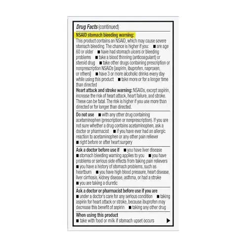 GoodSense Dual Action Acetaminophen and Ibuprofen (NSAID) Tablets, 250 mg/125 mg, Back Pain, 18 Count GoodSenseAu supplements