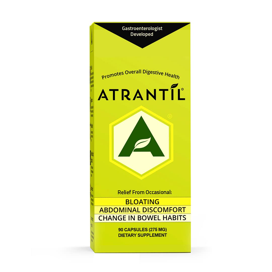 Atrantil 90 Capsules-Antioxidant Packed Polyphenol for Bloating and Gas Relief, Abdominal Discomfort, Constipation, Diarrhea, Postbiotic, Change in Bowel Habits and Everyday Digestive Health. AtrantilAu supplements