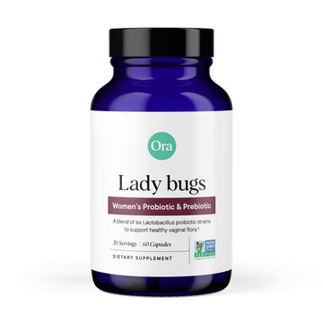 Ora Organic Prebiotics and Probiotics for Women - Lactobacillus for Vaginal and Urinary Tract Health, Contains 16 Billion CFU, 6 Strains - 1 Month Supply, 60 Vegan Probiotic Capsules Ora OrganicUS supplements