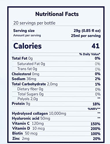 Reverse Life Marine Collagen Liquid Supplement Drink - High-Strength 10,000mg Hydrolysed Peptide Infused Reverse LifeAu supplements