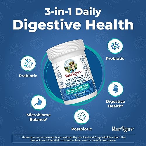 Mary Ruth's 3 in 1 Digestive Health Probiotic, 30 CT MaryRuth OrganicsUS supplements