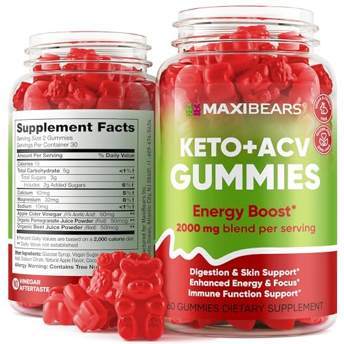Keto Gummies - Delicious Low-Carb Snack to Boost Ketosis, Metabolism & Energy MAXIBEARSUS supplements