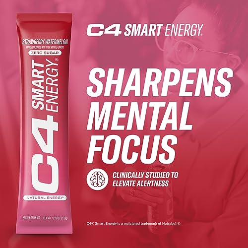 C4 Smart Energy Powder Stick Packs - Sugar Free Performance Fuel & Nootropic Brain CellucorUS supplements
