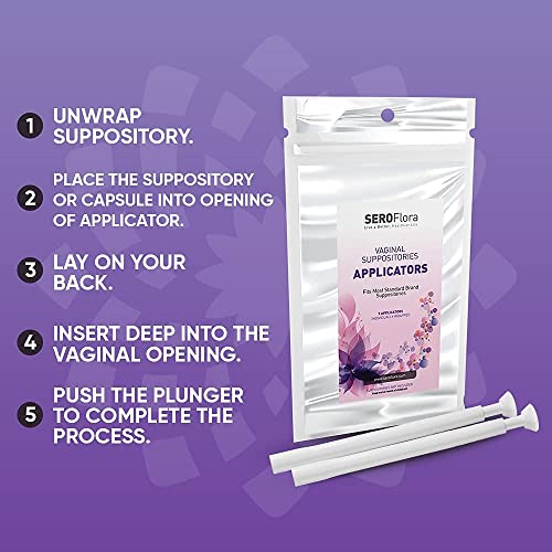 SEROVERA Seroflora Boric Acid Suppositories Applicators for Women, Individually Wrapped Pack of 7 SEROVERAAu supplements