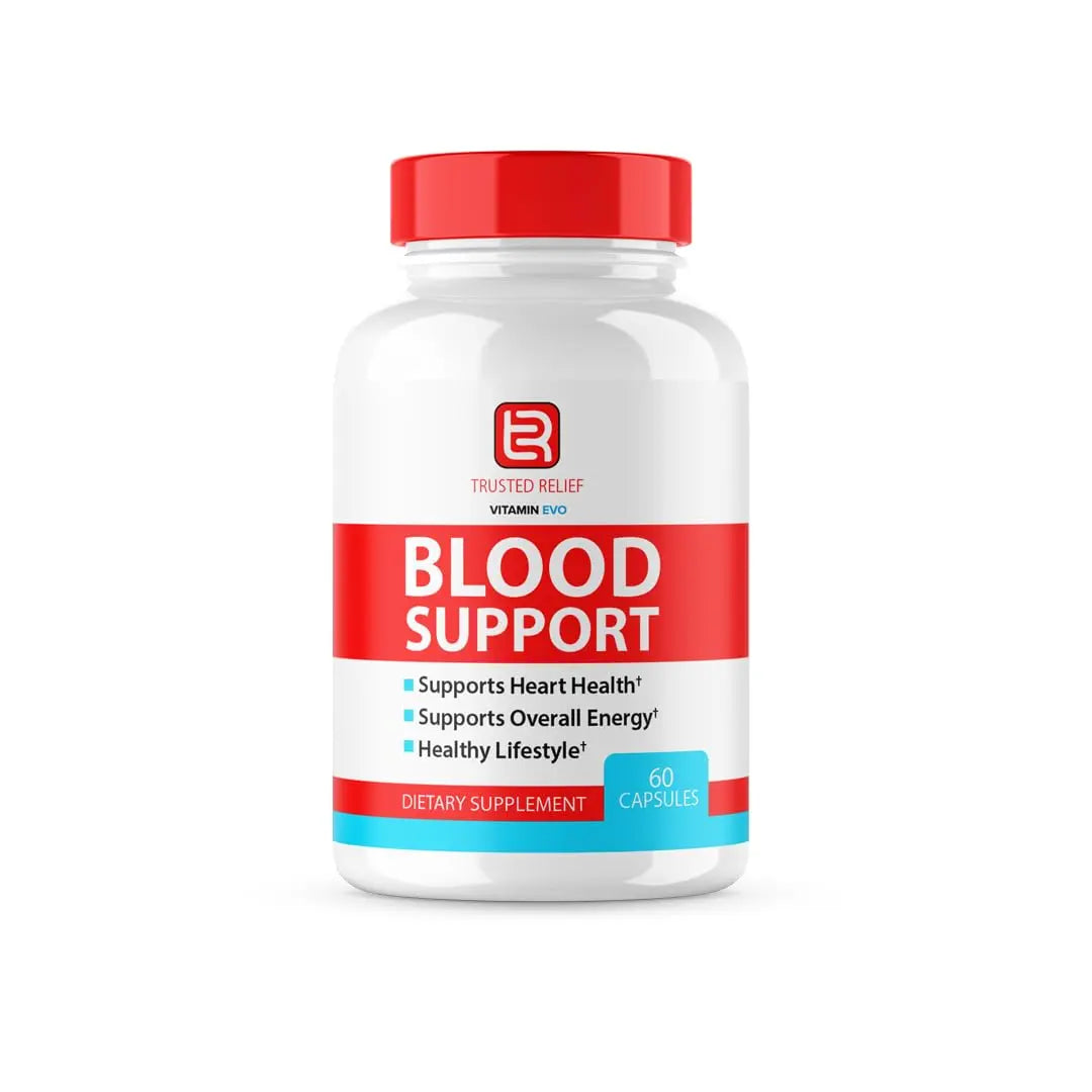 (2 Pack) Trusted Relief Blood Support Capsules, Trusted Relief Advanced Strength Glycogen Reviews Healthy Levels Support Supplement, TrustedRelief Maximum Blood Support Formula Supplement (120 Caps) Vitamin Evonz supplements