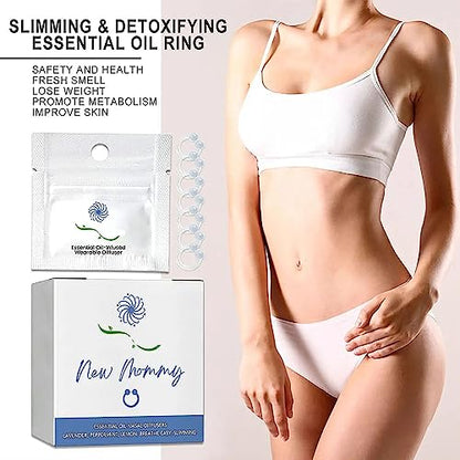 14Pcs Superslim S_limming & Detoxifying Essential Oil Ring, Firming Essential Oil Ring Heath SecretUS supplements