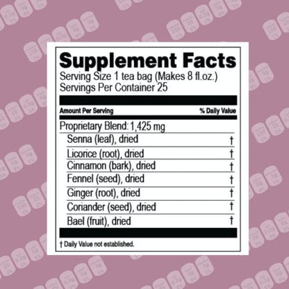 Hyleys Colon Cleanse Tea Blackberry Flavor - 50 Tea Bags (6 Pack - 300 Tea Bags Total) HYLEYSUS supplements