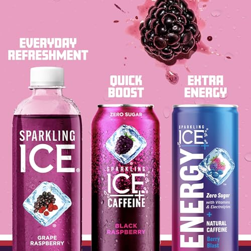 Sparkling Ice, Grape Raspberry Sparkling Water, Zero Sugar Flavored Water, with Vitamins Sparkling ICEUS supplements