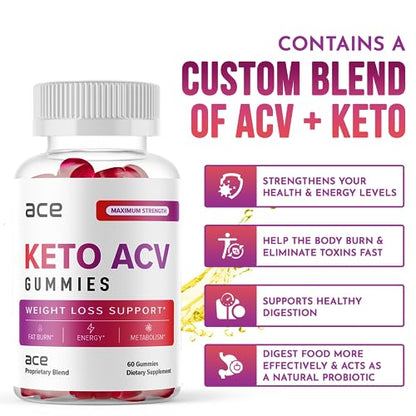 Ace Keto ACV Gummies (Official 1 Month) Ace Keto ACV Gummies Advanced Weight Loss Max-BioUS supplements