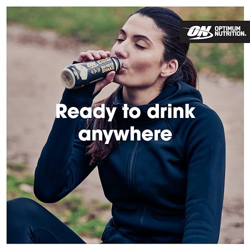 Optimum Nutrition High Protein Shake Bottles, Ready To Drink Healthy Snacks, No added Optimum NutritionUS supplements