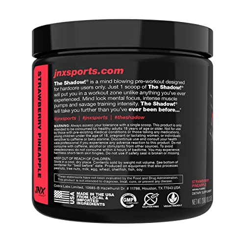 JNX SPORTS The Shadow! 350mg of Caffeine Hard Core Preworkout -Electric Energy JNX SPORTSUS supplements