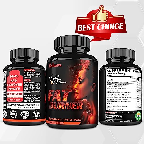 12in1 Night Time Fat Burner for Women - VitaminD.3, Garcinia Cambogia, White Kidney Bean SatoomiAu supplements