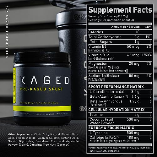 Kaged Pre Sport & Creatine Monohydrate Bundle | Glacier Grape Pre + Unflavored Creatine KagedAu supplements