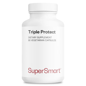 Supersmart - Triple Protect Supplement - Combines the Most Widely-Studied Natural Compounds - May Support Healthy Heart | Non-GMO & Gluten Free - 90 Vegetarian Capsules SupersmartAu supplements