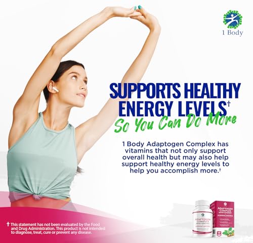 1 Body Adaptogen Complex Supplement with Ashwagandha 1 BodyUS supplements