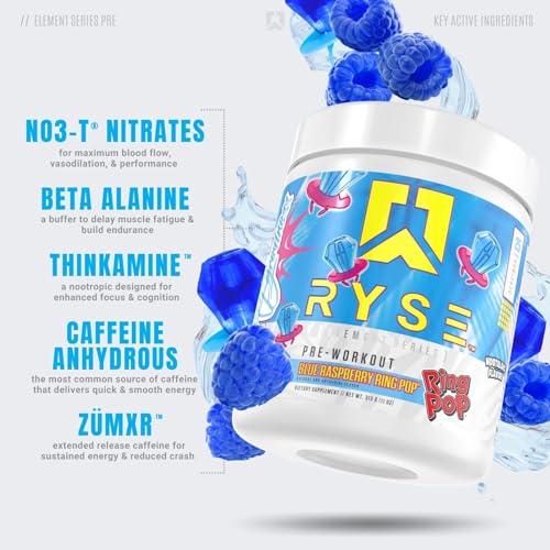 Ryse Element Series Pre-Workout | Everyday Pre-Workout | Beta Alanine, NO3-T Nitrates RYSE Up SupplementsAu supplements