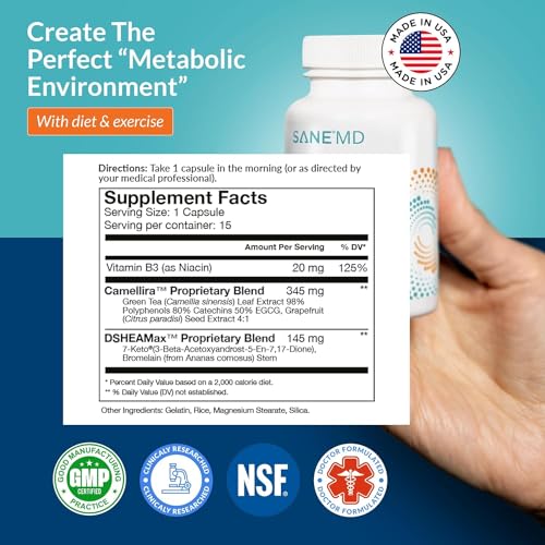 SANE Luminae Healthy Supplement Pills with 7-Keto DHEA - Lower Your Set-Point Weight SANEUS supplements