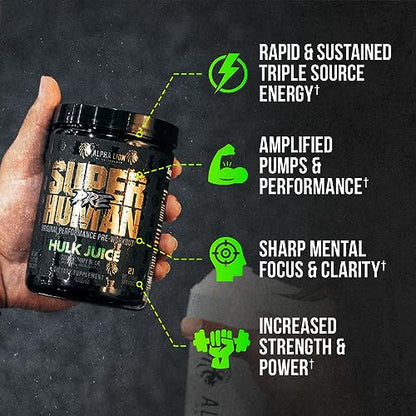 ALPHA LION Superhuman Pre Workout Powder & Post Workout Recovery Bundle, Sustained ALPHA LIONUS supplements