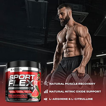 Pre Workout Powder with Beta Alanine, L-Citrulline & L-Arginine | PreWorkout Energy Powder Nature's NutritionUS supplements