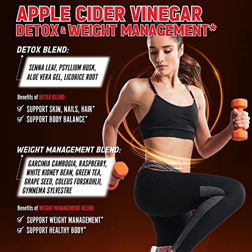 Zolotus 14x Strength Apple Cider Vinegar Capsules, Equivalent to 14500mg, with Turmeric ZolotusUS supplements