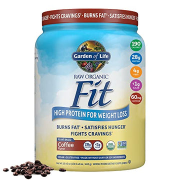 Garden of Life Raw Organic Fit Vegan Protein Powder Coffee, 28g Plant Based Protein Garden of LifeUS supplements