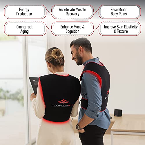 LuminousRLT Red Light Therapy Pad, Adjustable Infrared Light Therapy Back Wrap LUMINOUSRLTAu supplements