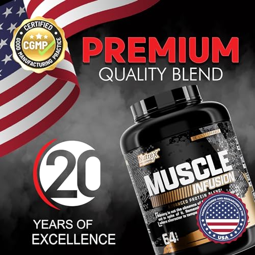 Nutrex Research Whey Protein Powder, Chocolate Muscle Infusion Whey Isolate w/EAA Nutrex ResearchUS supplements