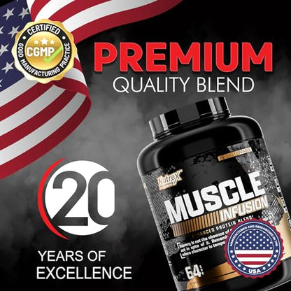 Nutrex Research Whey Protein Powder, Chocolate Muscle Infusion Whey Isolate w/EAA Nutrex ResearchUS supplements